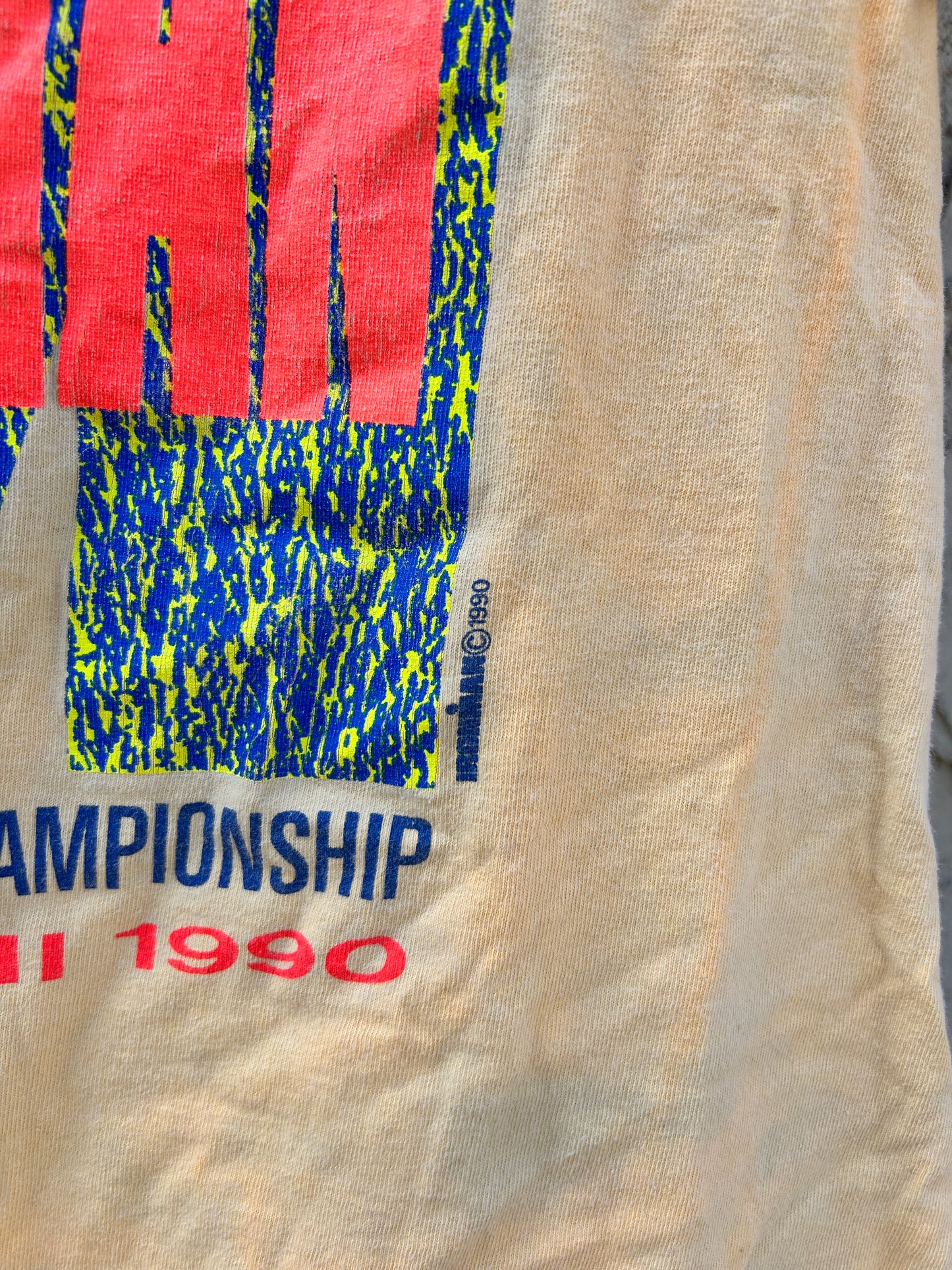 Vintage 1990 Ironman Kona Hawaii Tee (L)