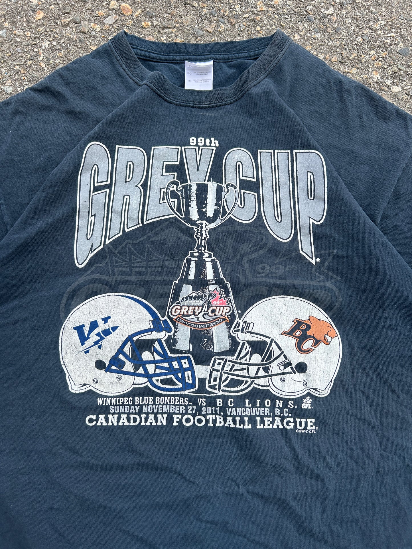 2011 Grey Cup BC Lions Champs Tee (XL)