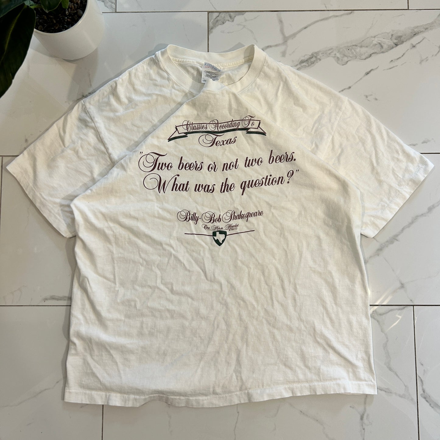 Vintage Texas Beer Quote Tee (XL)