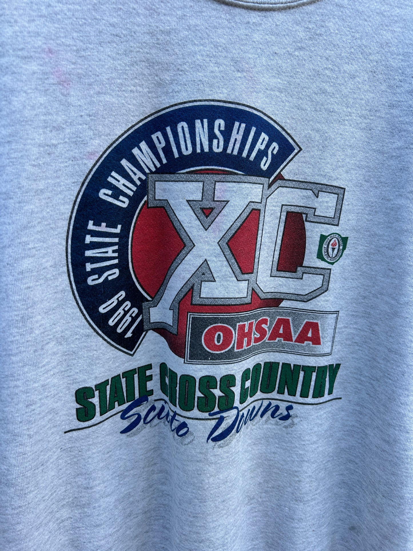 Vintage 1999 Ohio State Cross Country Crewneck (L)