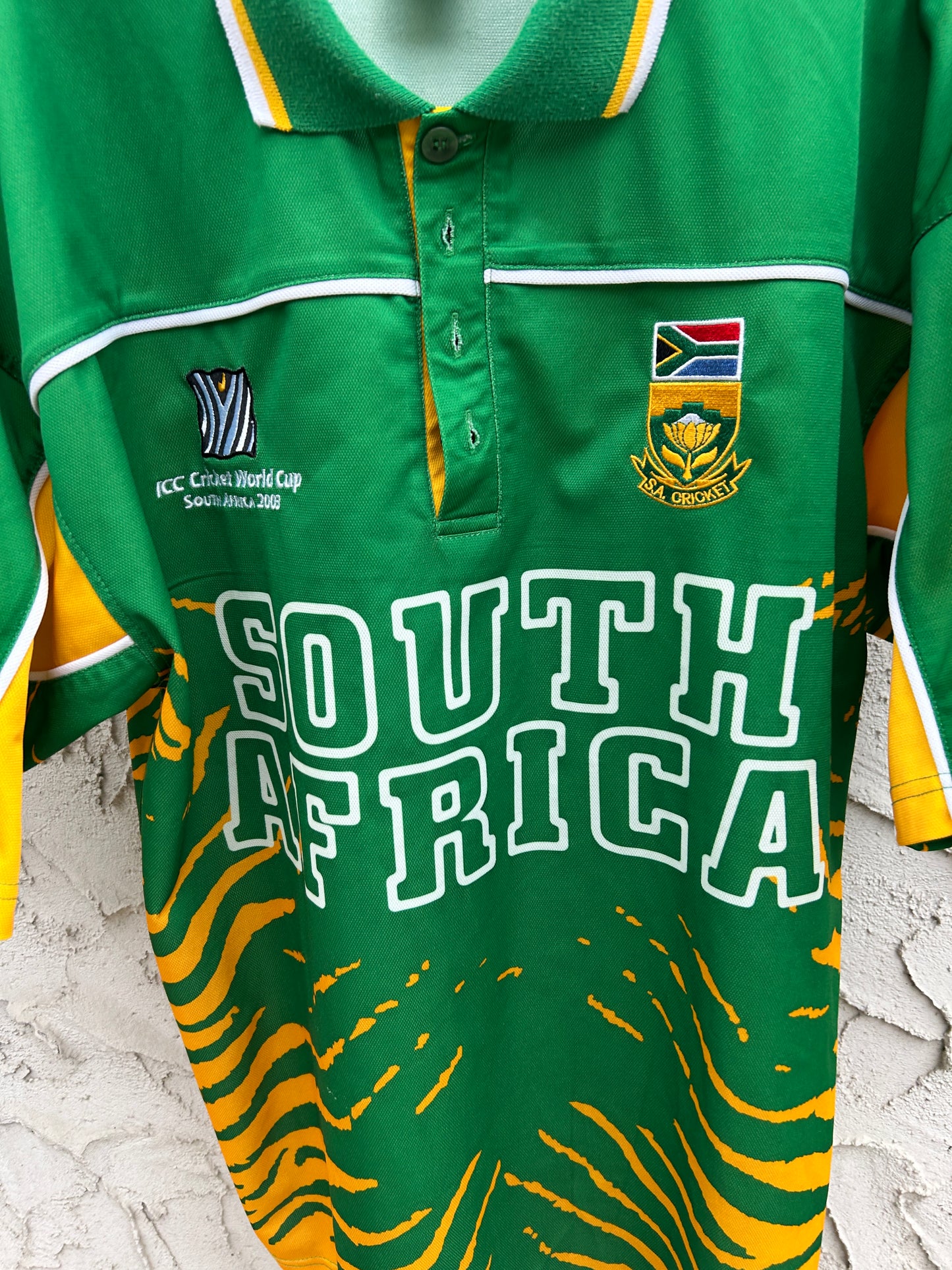 Vintage 2003 South Africa Cricket World Cup Jersey (XL)