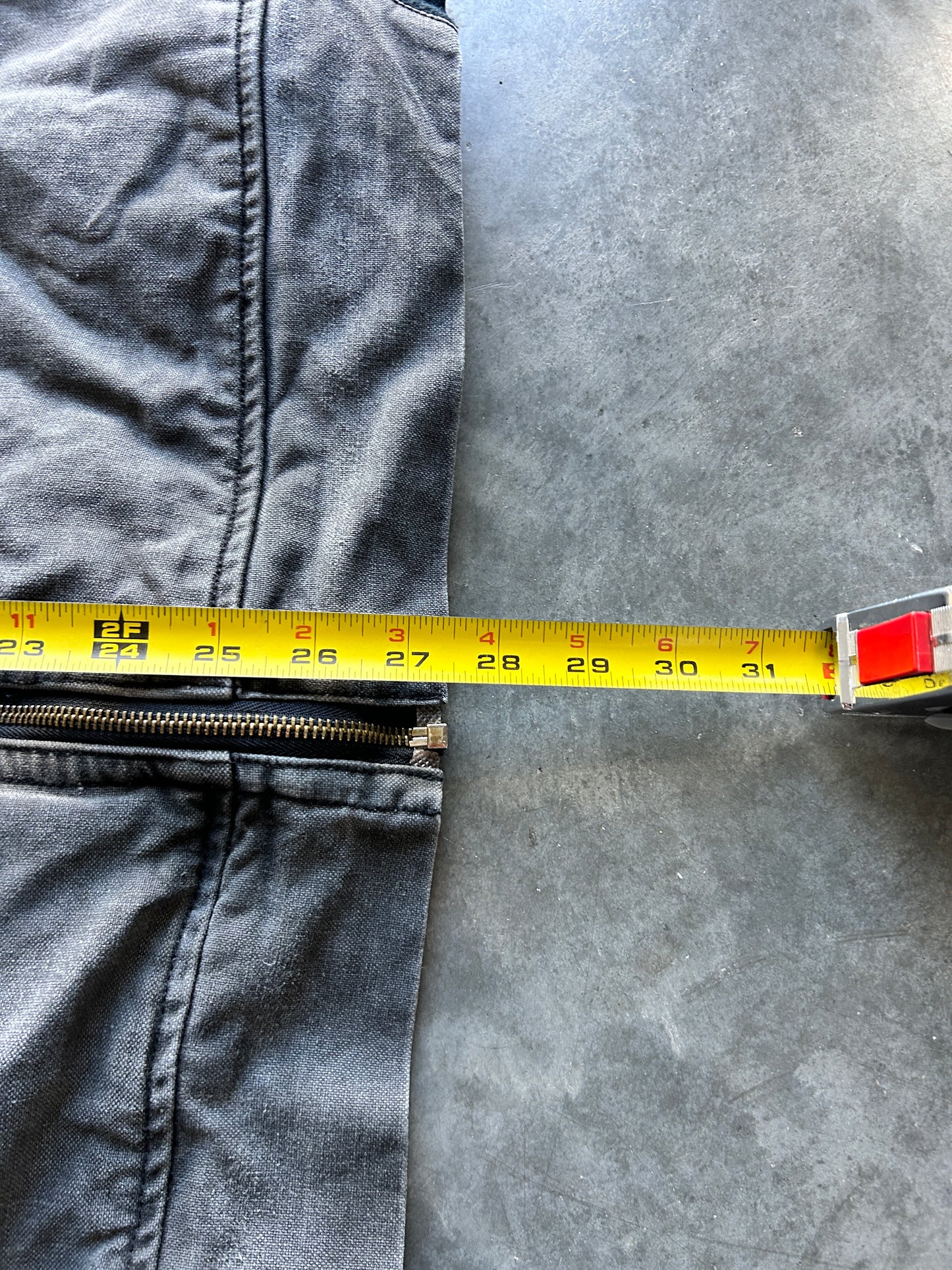 Vintage Misty Mountain Faded Charcoal Bomber Jacket (XL)