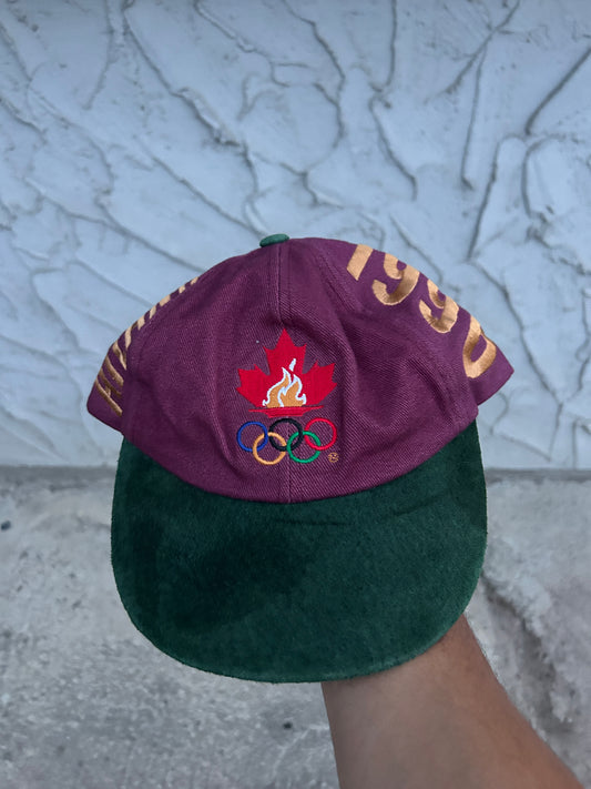 Vintage 1996 Atlanta Olympics Burgundy Hat