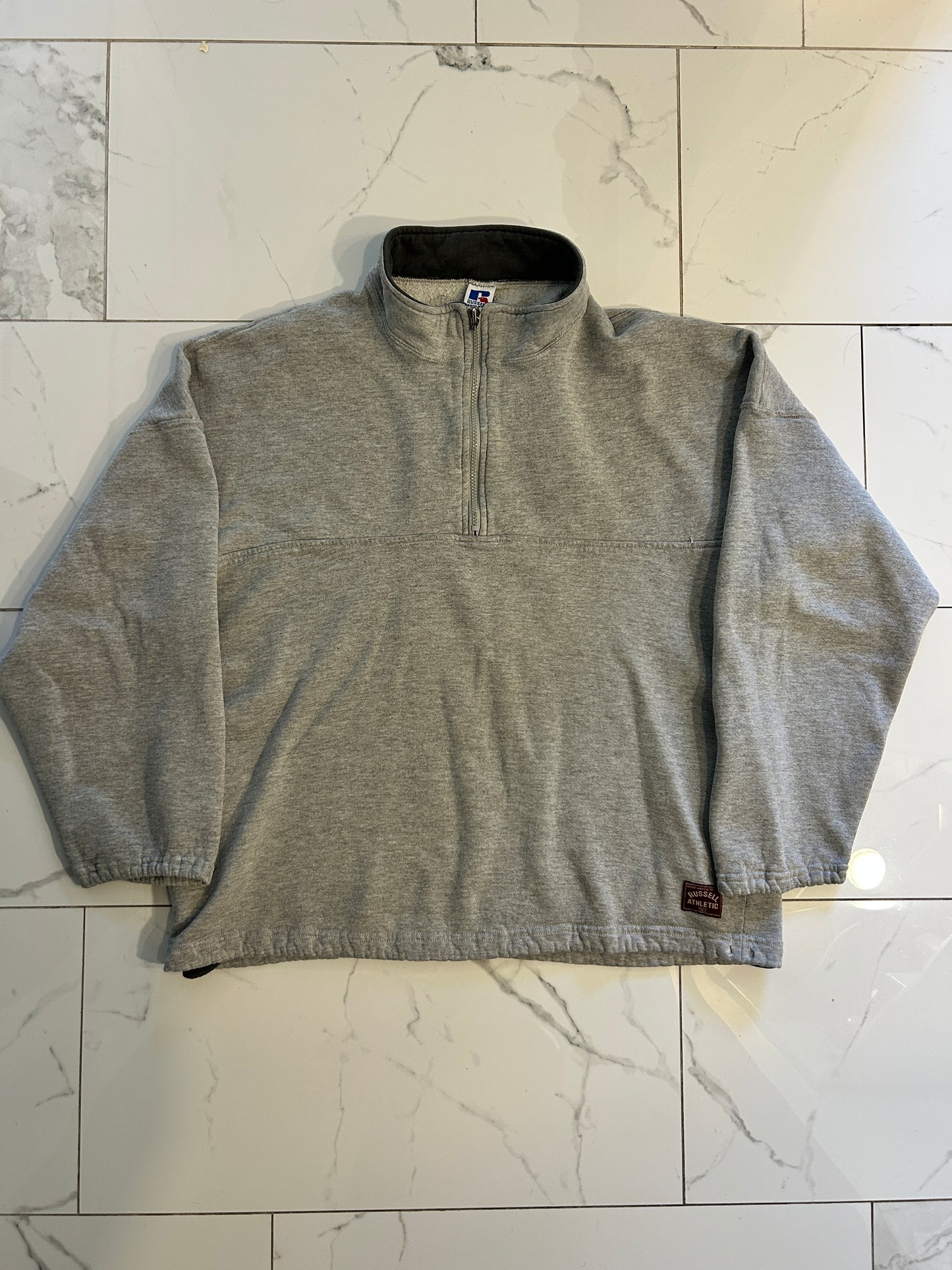 Vintage Grey Russell Quarter Zip (XL)