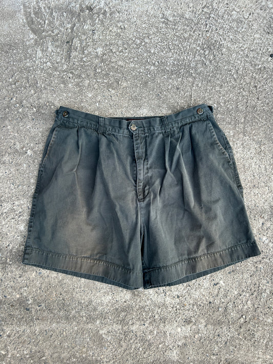 Vintage Faded Northwoods Chinos Green Shorts (36W)