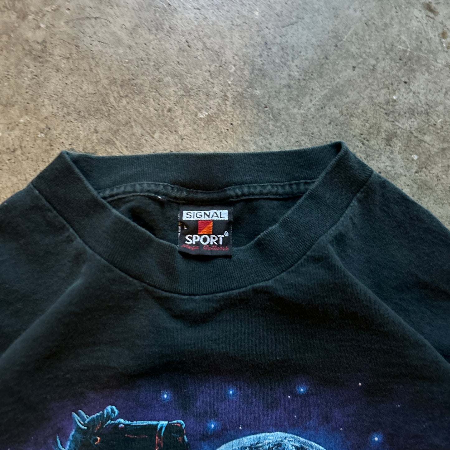 Vintage Cowboy Bear Attack Tee (L)