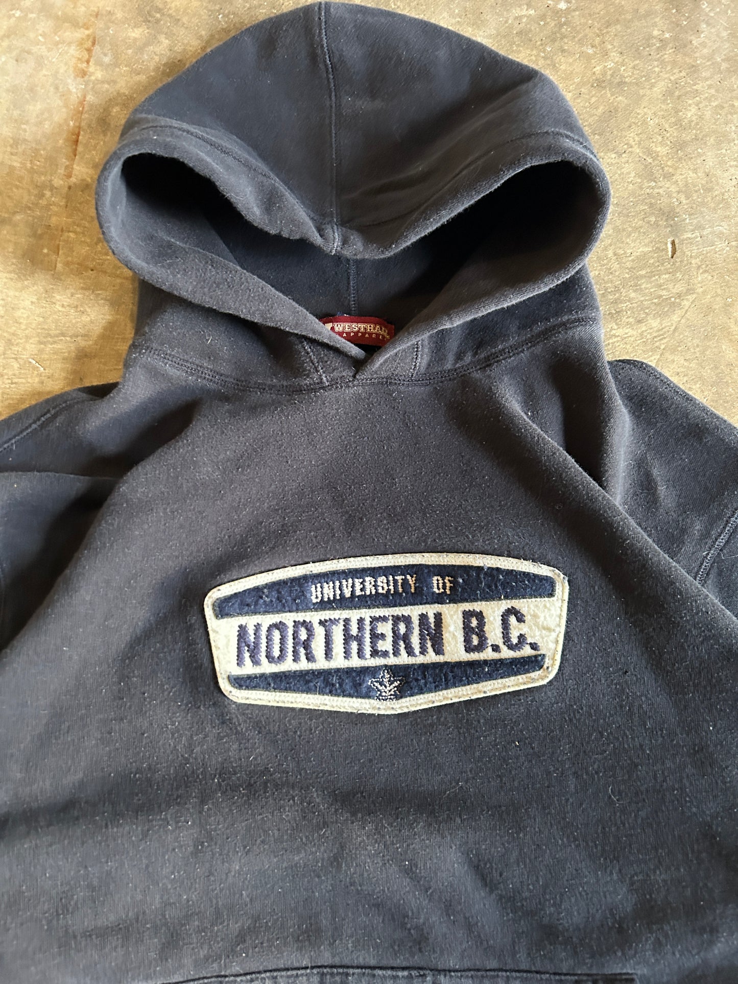 Vintage UNBC Chenille Print Hoodie (XL)