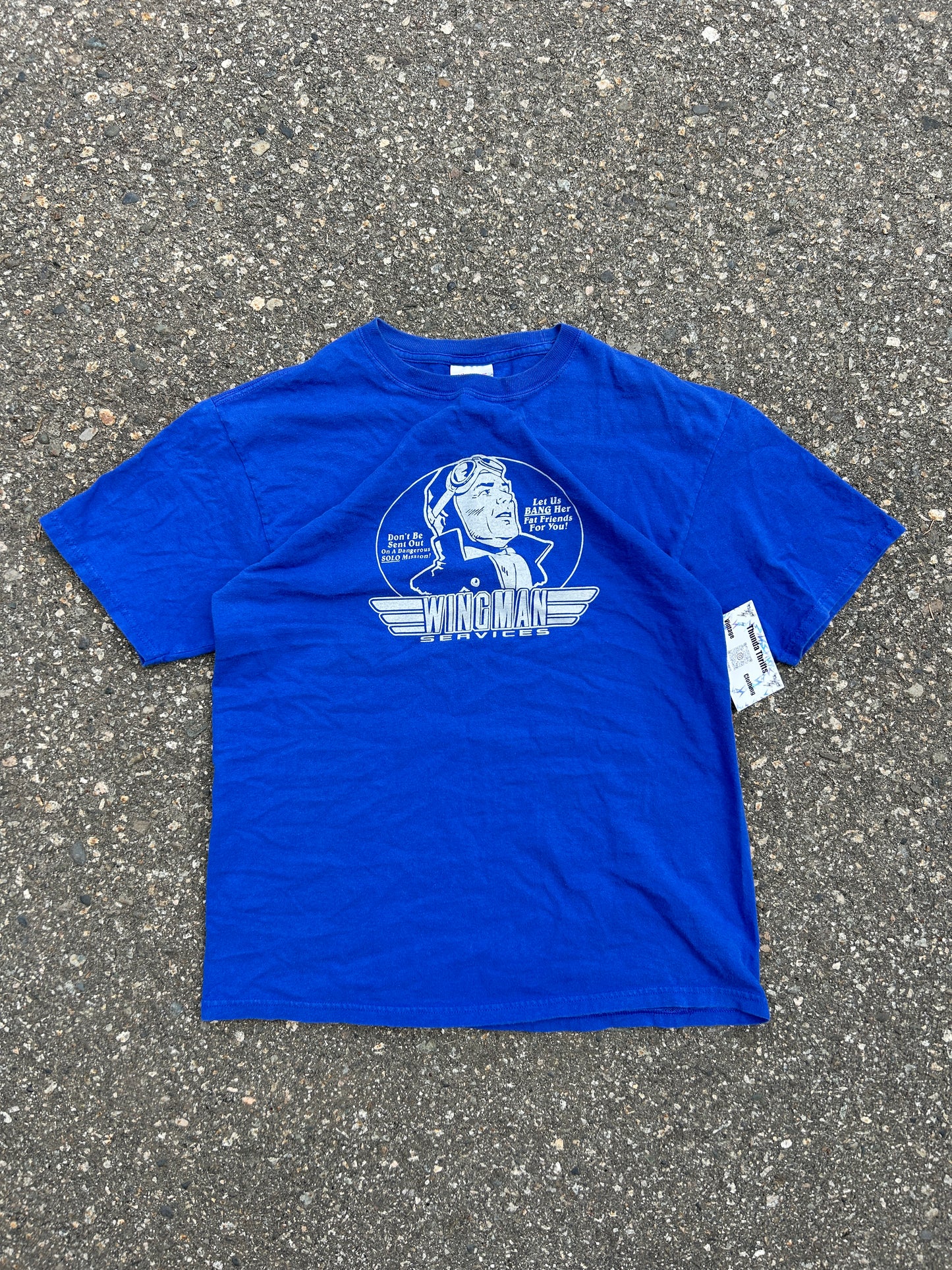 Vintage Wingman Humour Tee (M)