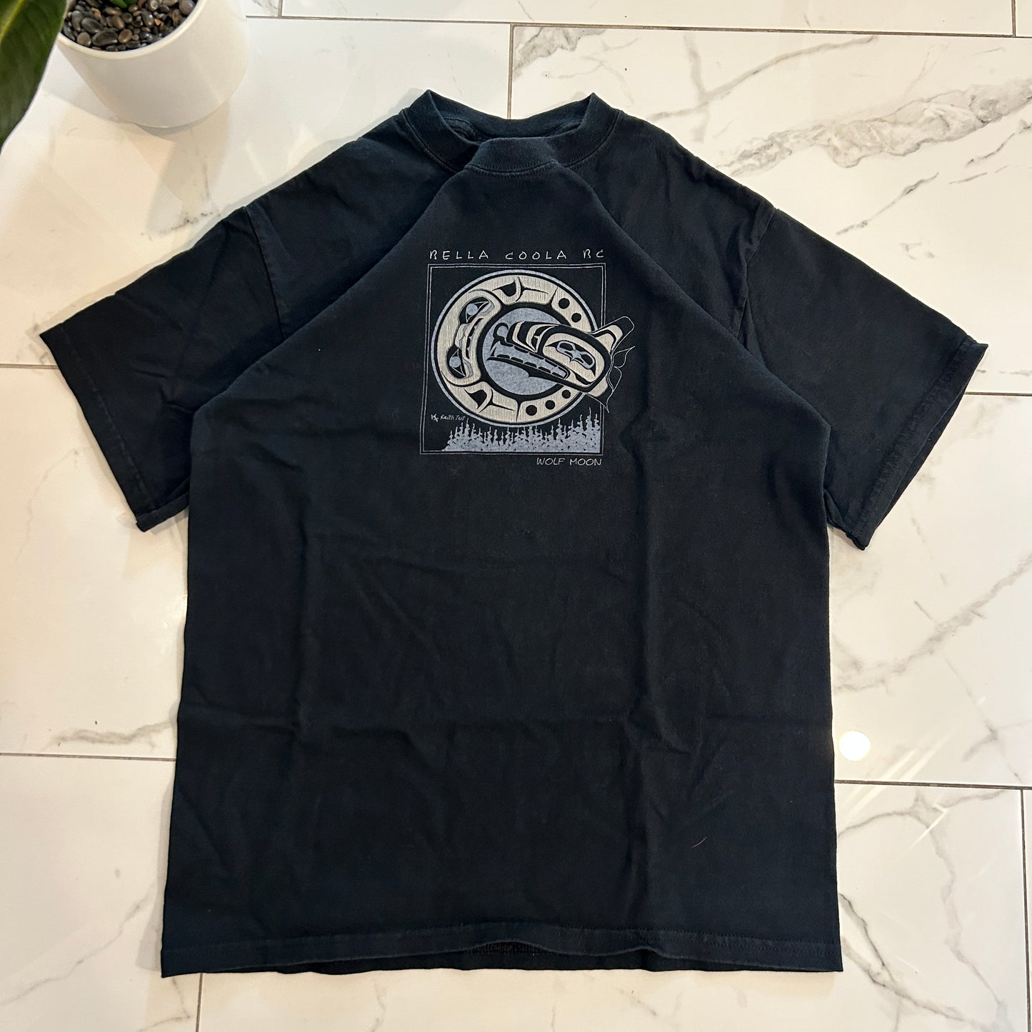 Indigenous Bella Coola Wolf Moon Tee (M)
