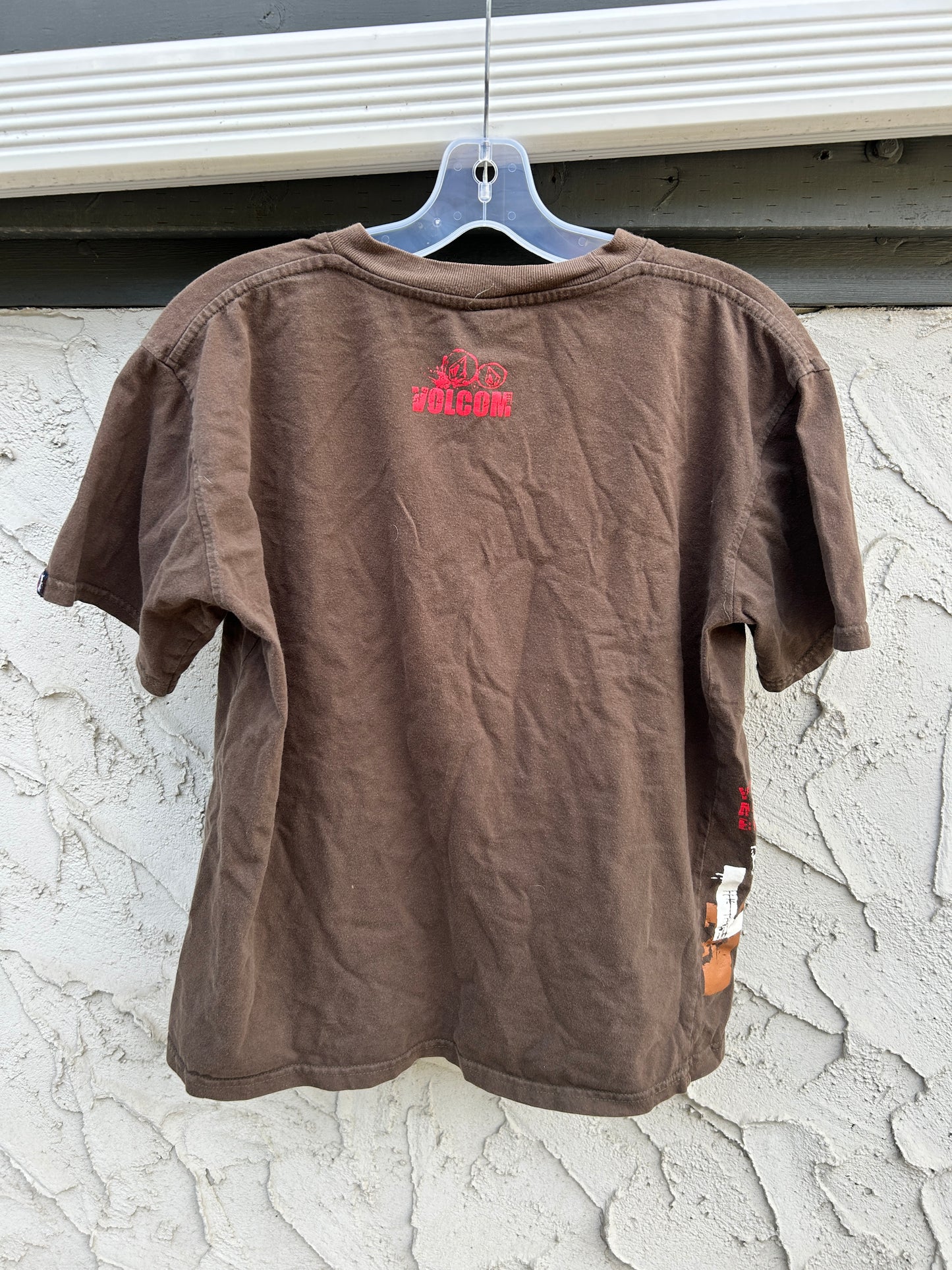 Y2K Brown Volcom Graphic Tee (M)