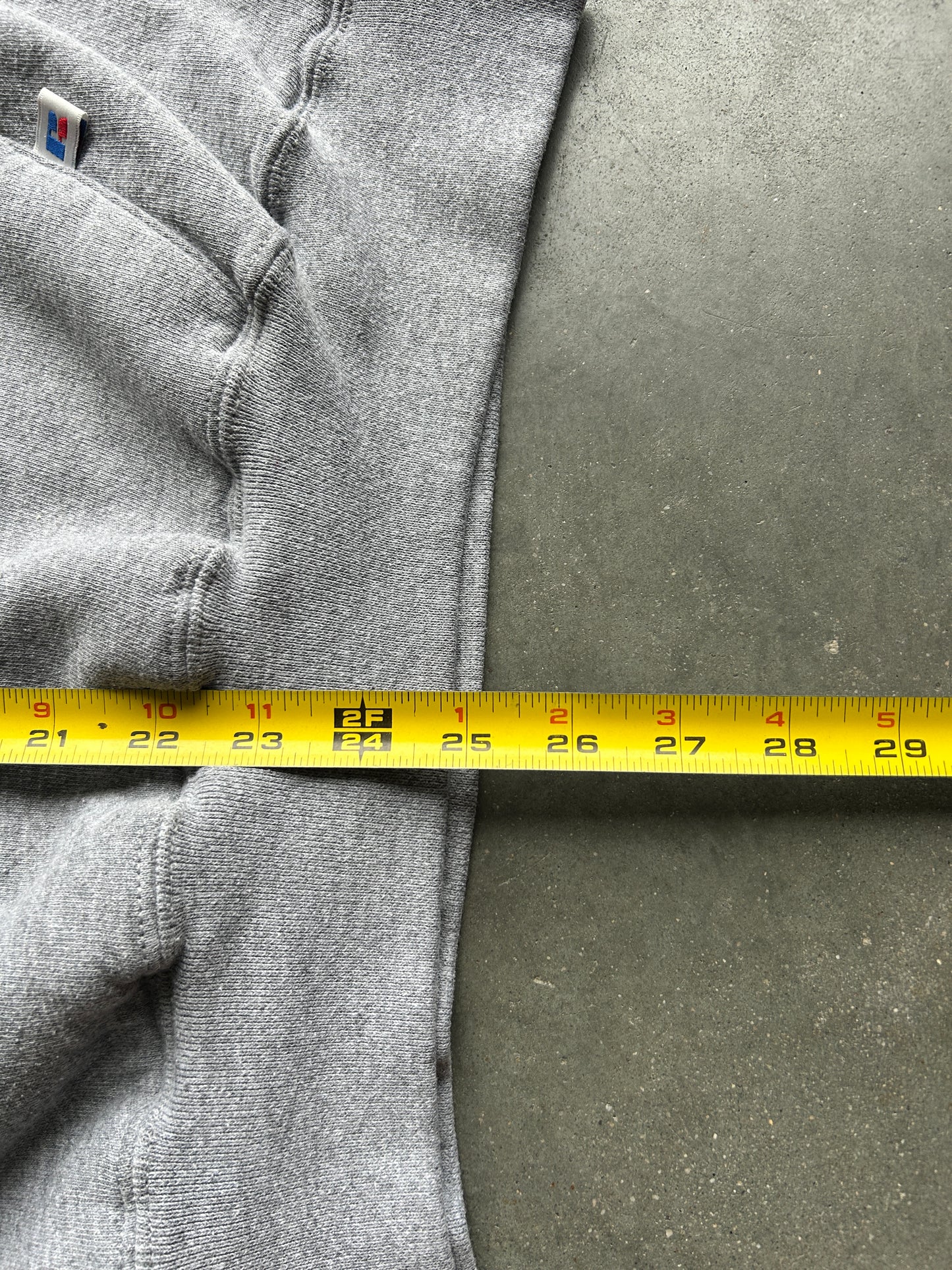 Vintage Russell Grey Blank Hoodie (L)