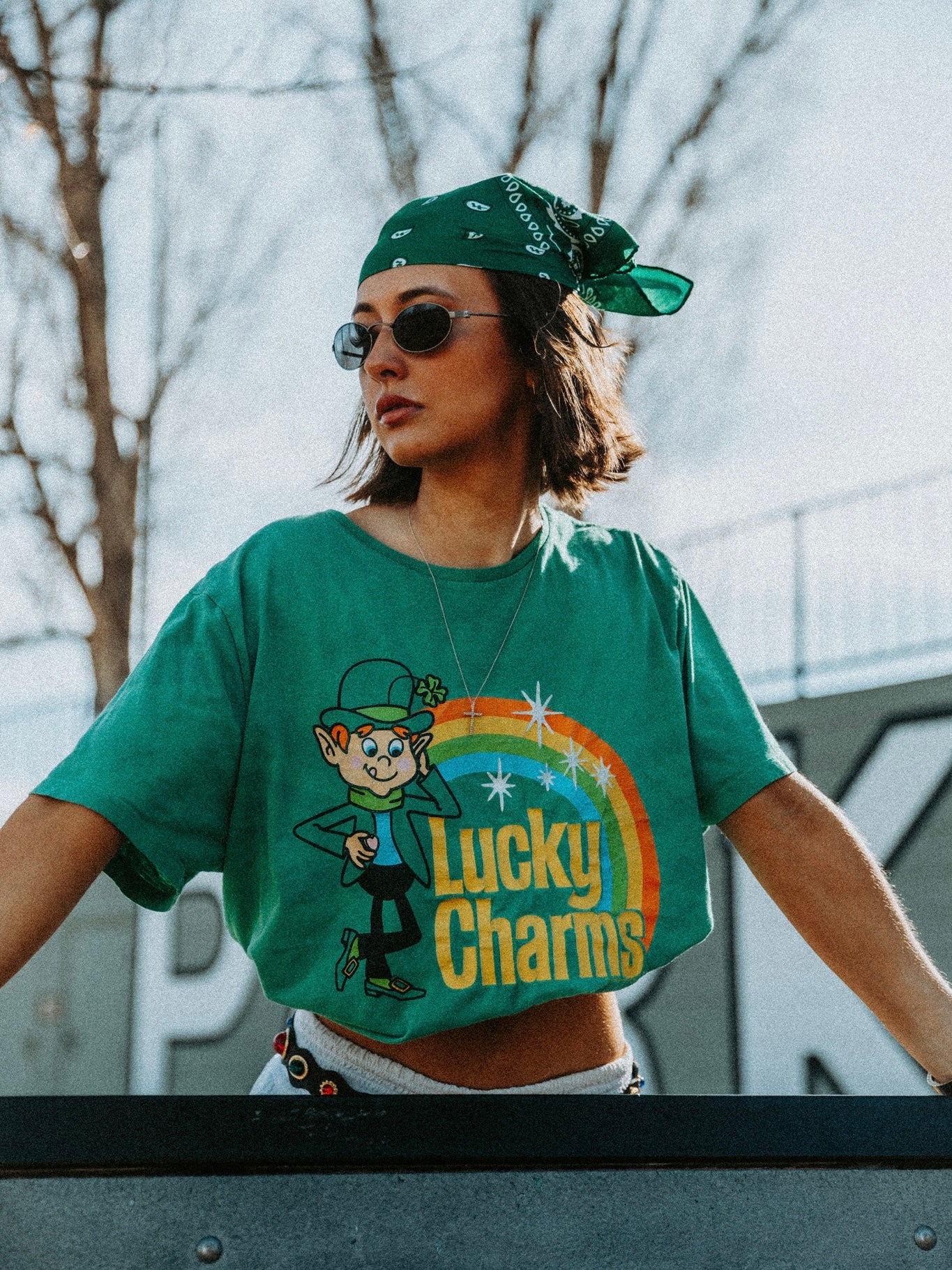 Green Lucky Charms Graphic Tee (XL)