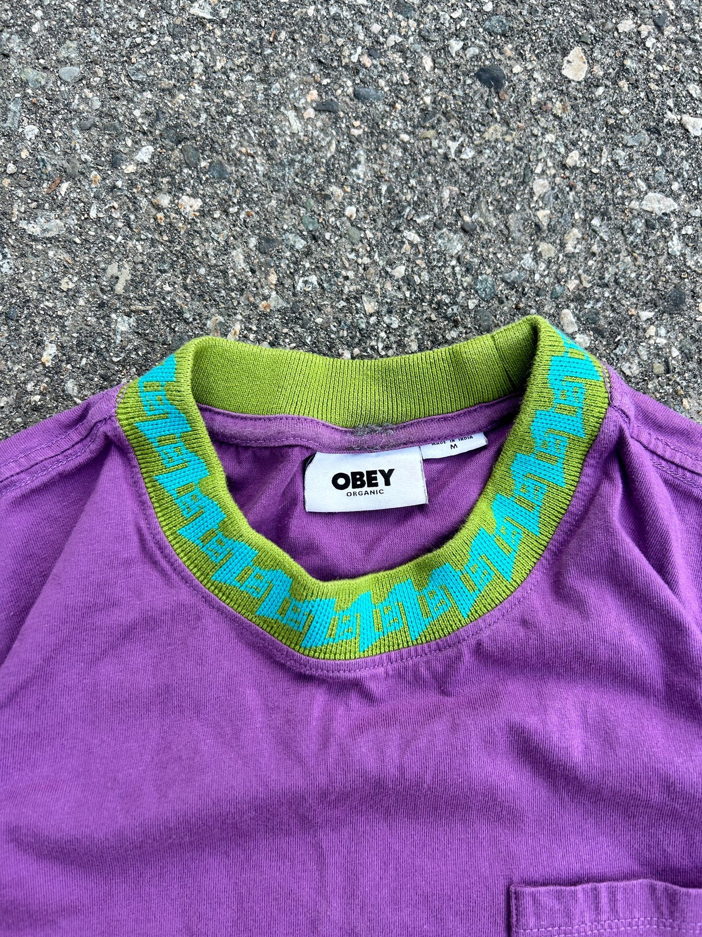 Obey Collar Design Tee (M)