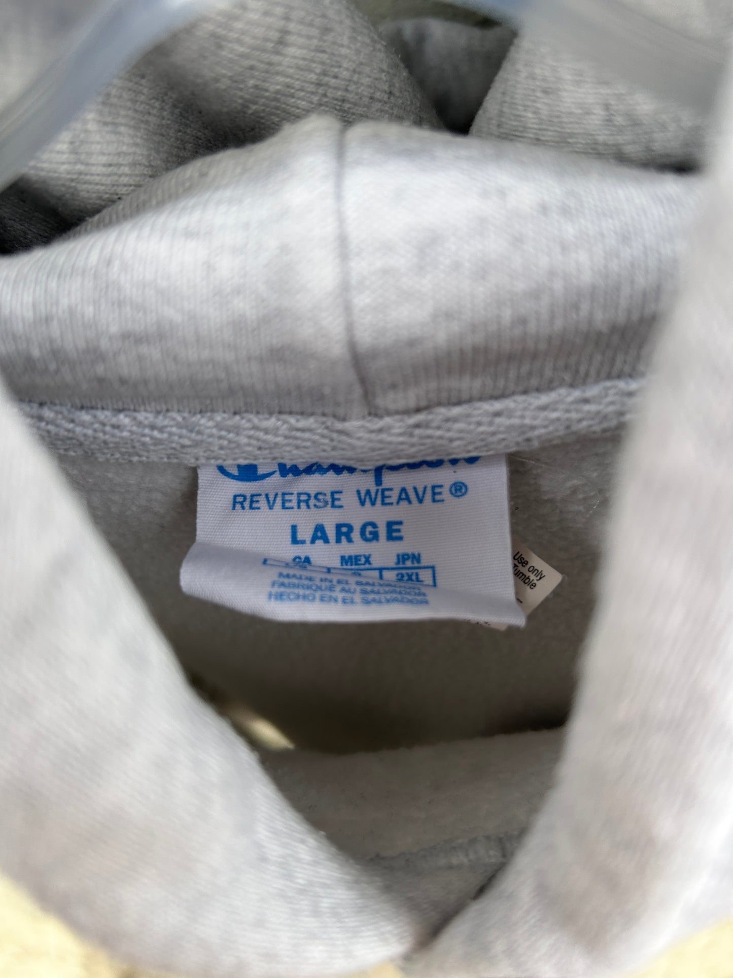 Heavy Grey Tampa Bay Lighting Champion Hoodie (L)