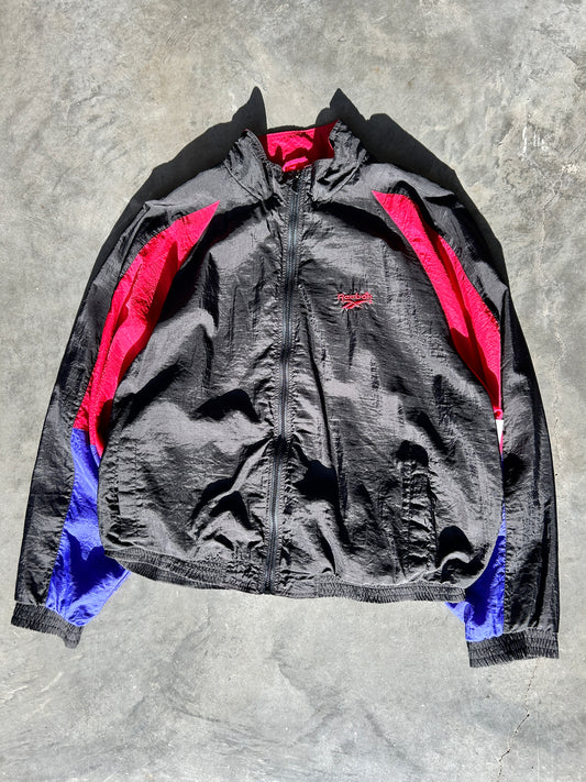 Vintage Reebok Multi-Colour Windbreaker (XL)
