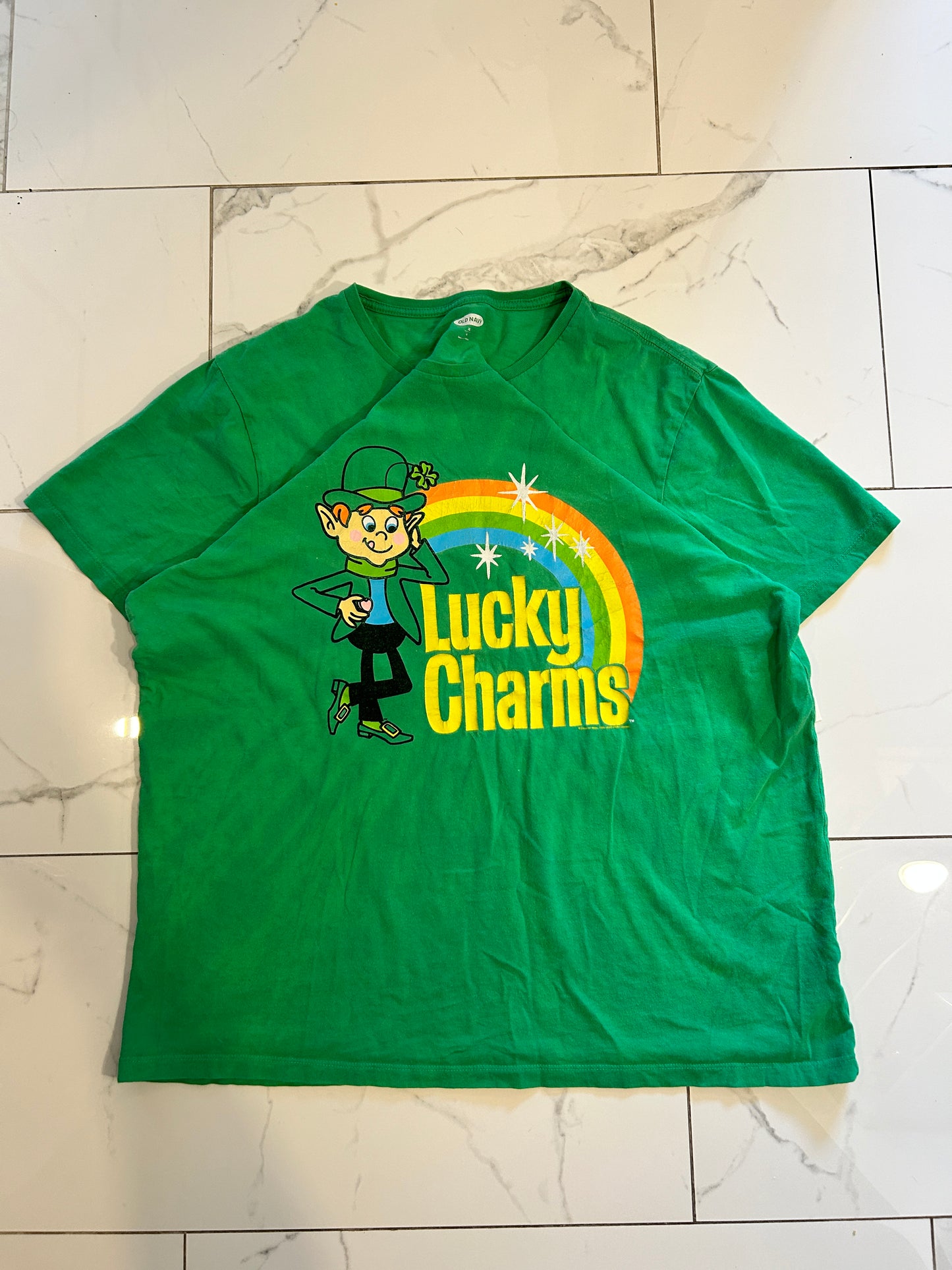 Green Lucky Charms Graphic Tee (XL)