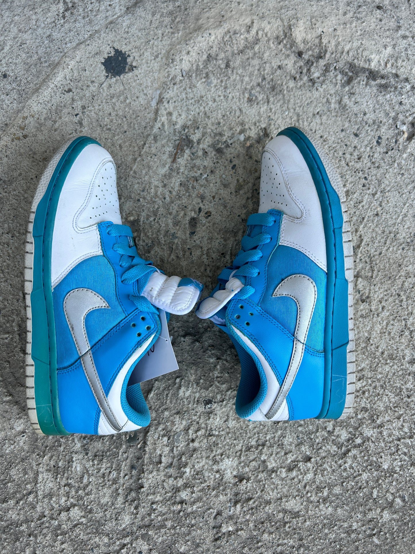 Light Blue and White Dunks (7W)