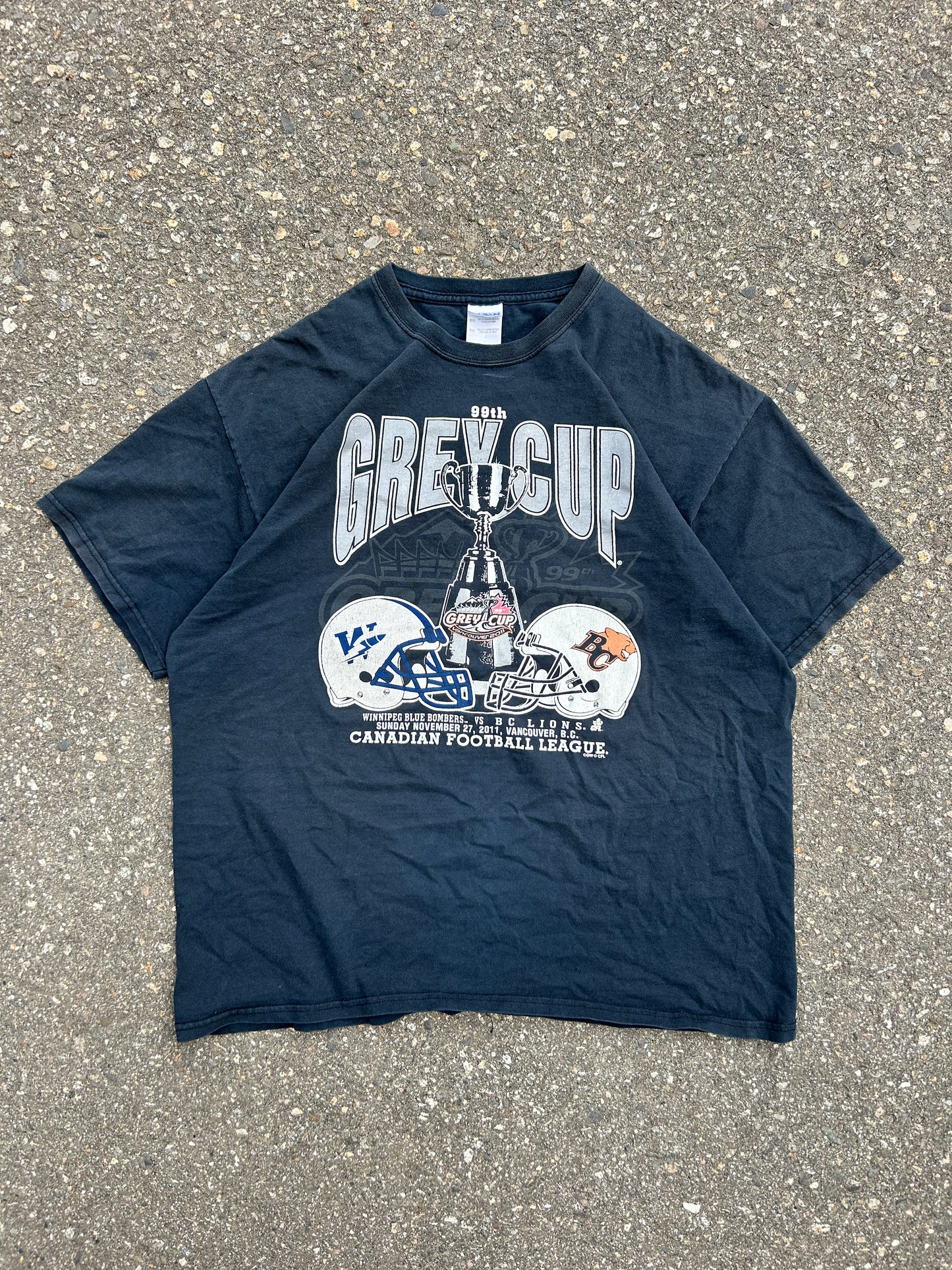 2011 Grey Cup BC Lions Champs Tee (XL)