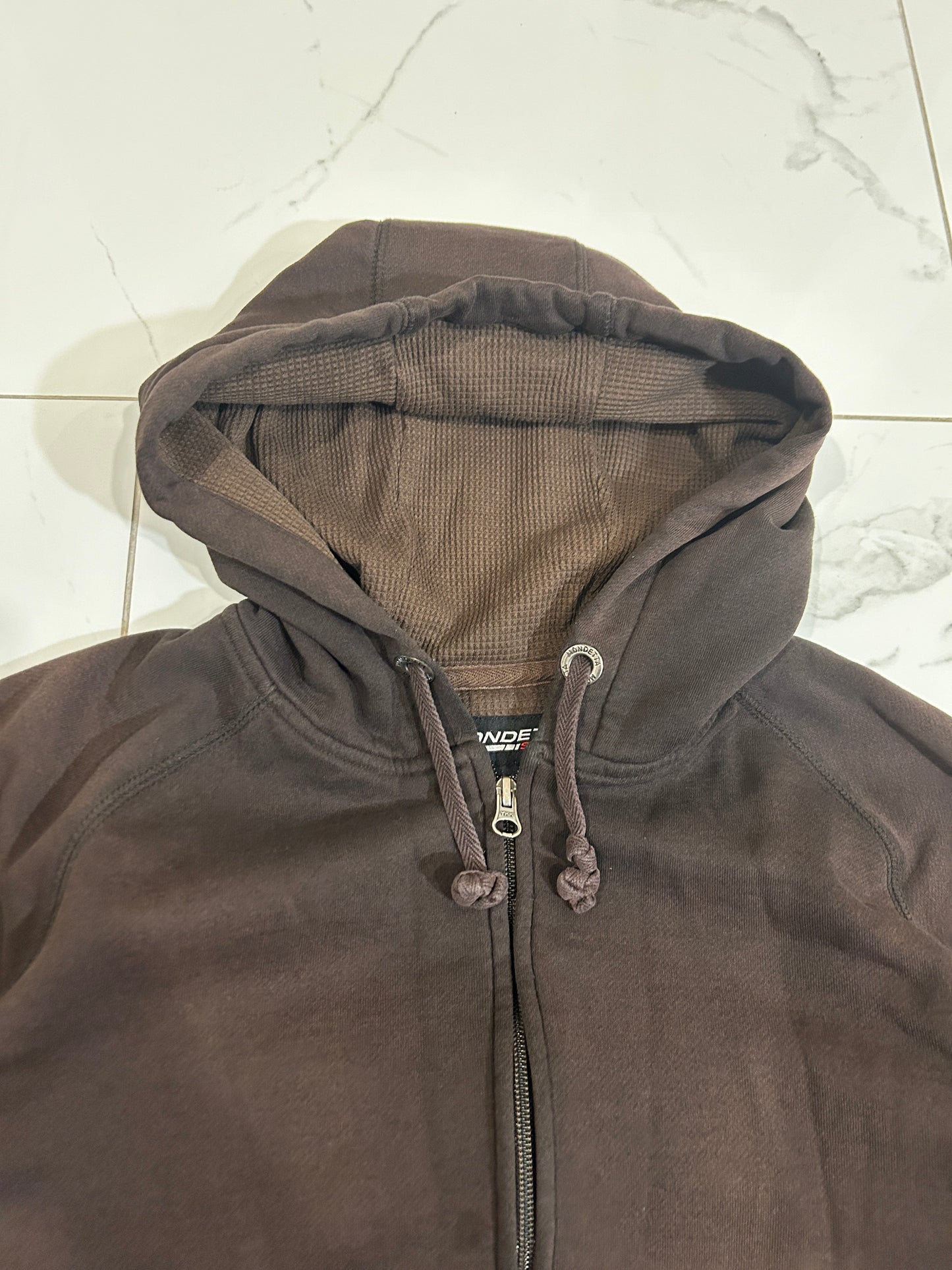 Faded Mondetta Sport Waffle Lined Hoodie (2XL)