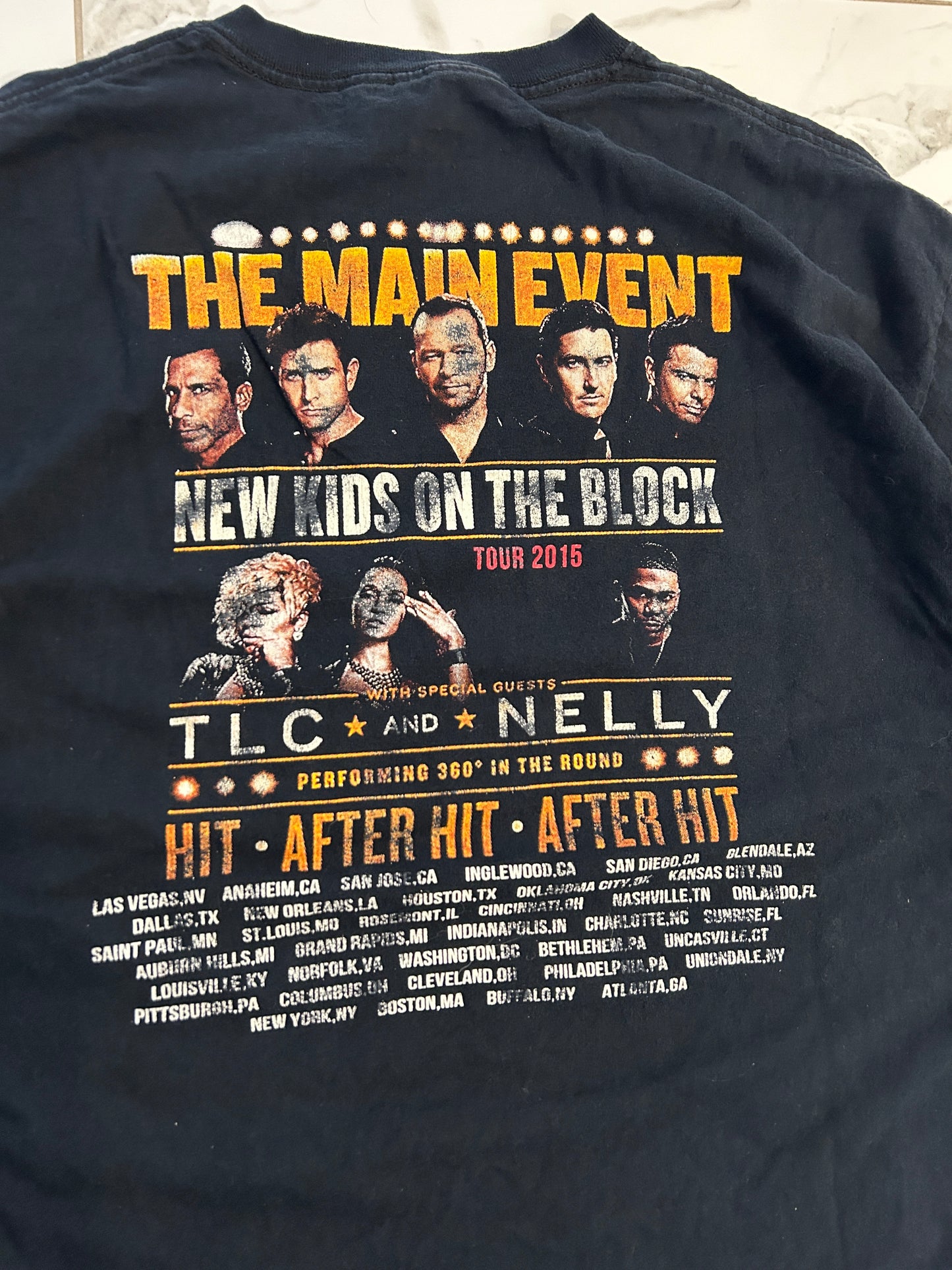 New Kids on The Block “The Main Event” 2015 Tour Tee