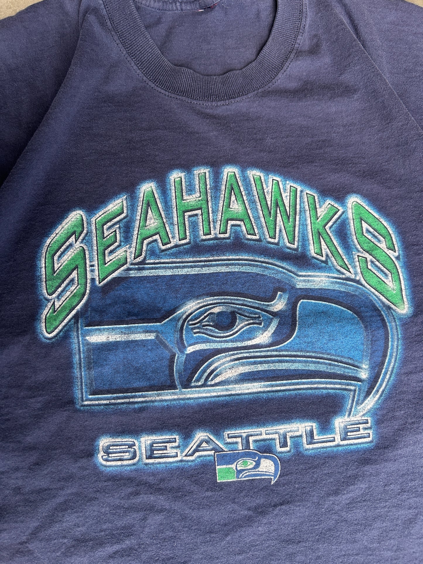 Seattle Seahawks Throwback Logo Heavyweight Tee (XL)