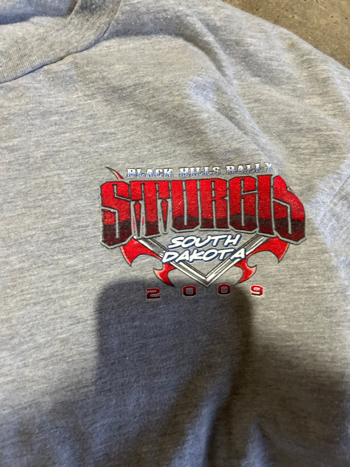 2009 Sturgis Waffle Sleeved Biker Tee (XL)