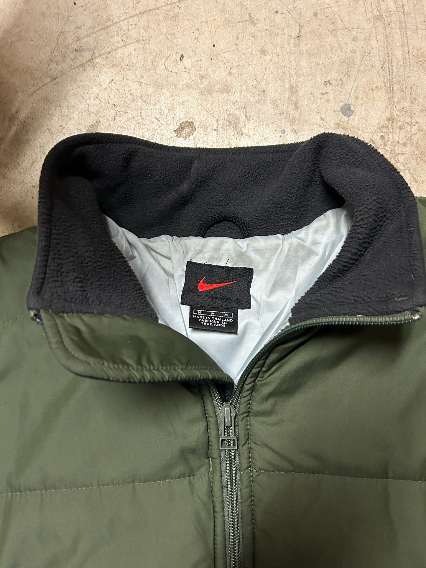 Vintage Green Nike Insulated Cinch Jacket (M)