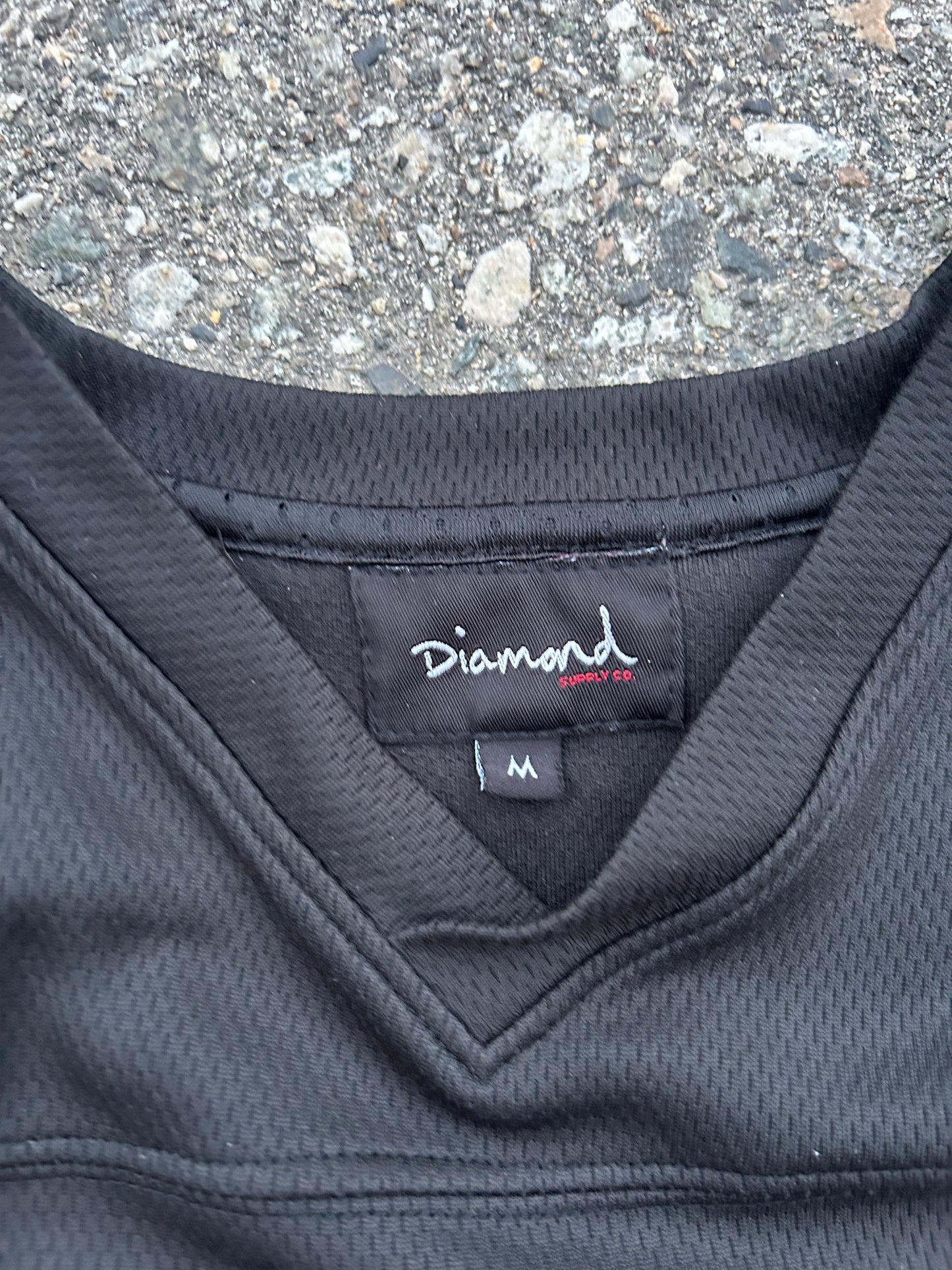 Y2K Black Mesh Diamond Supply Co Jersey (M)