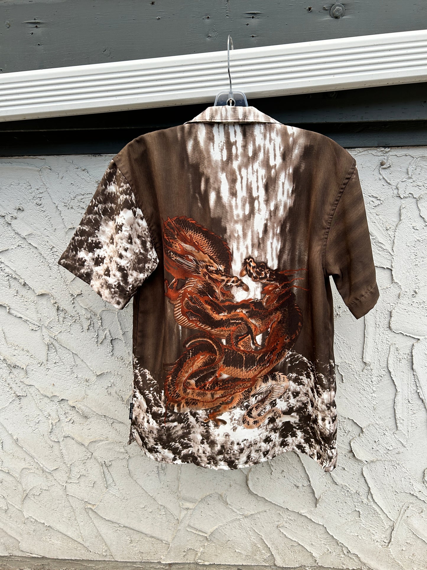 Y2K Dragon Button Up (S)