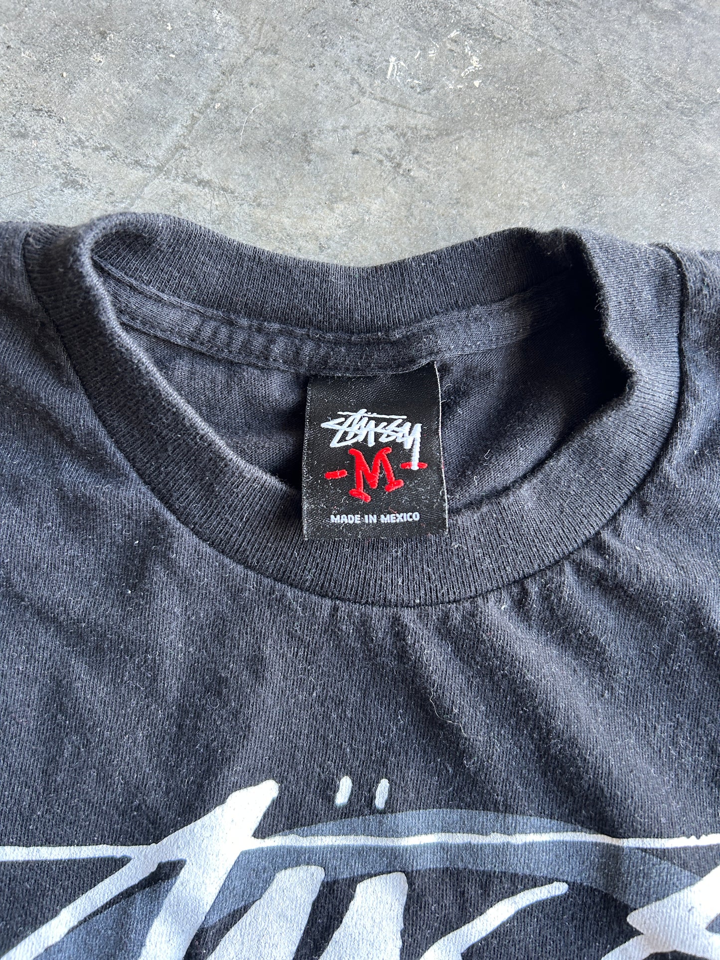 Black Stussy World Tribe Tee (M)