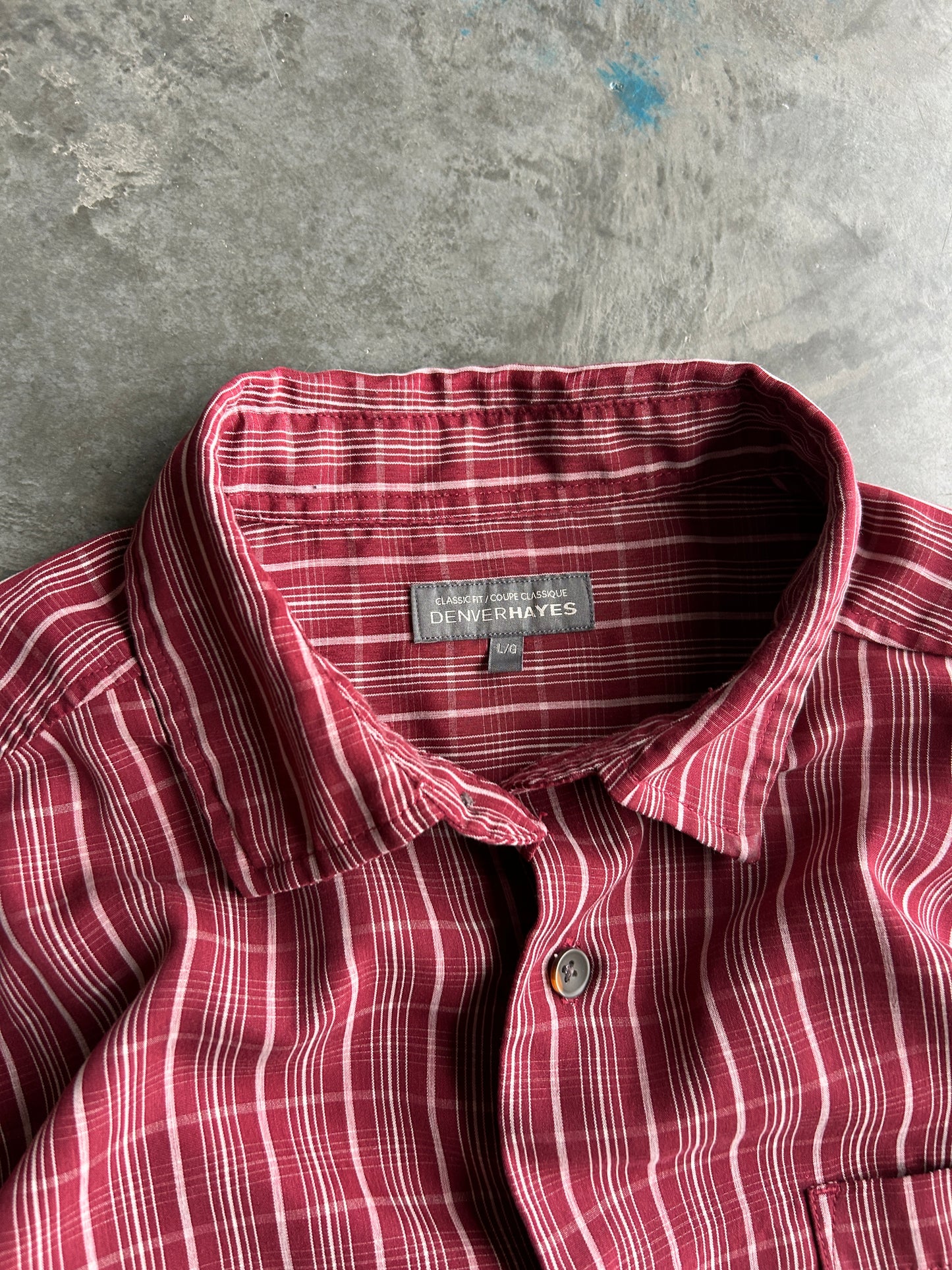 Granola Denver Hayes Red Button Up (XL)