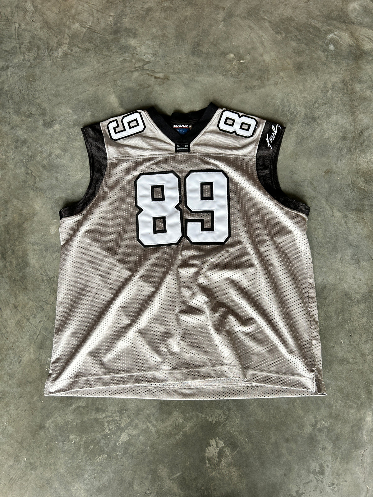 Y2K Karl Kani Grey Basketball Jersey (XL)