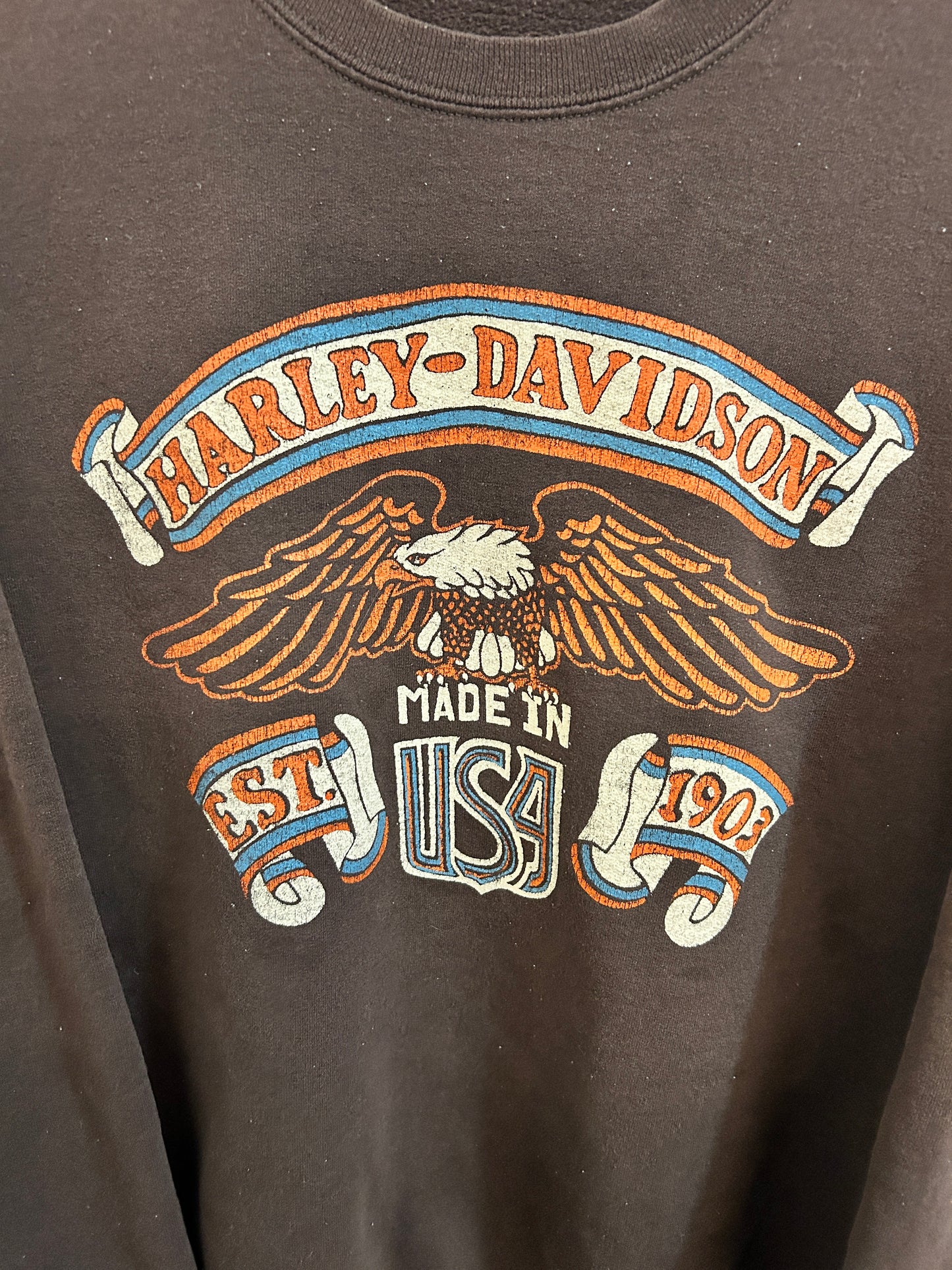 Brown Harley Davidson Crewneck (L)