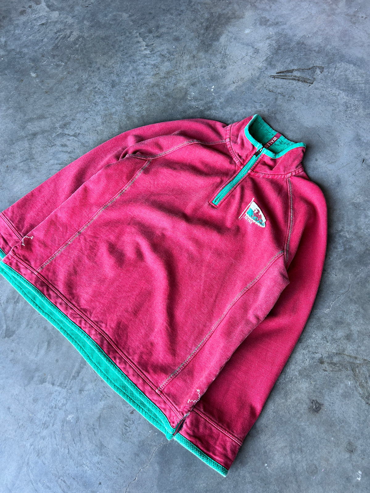 Vintage 1988 Wales Quarter Zip Sweater (XL)