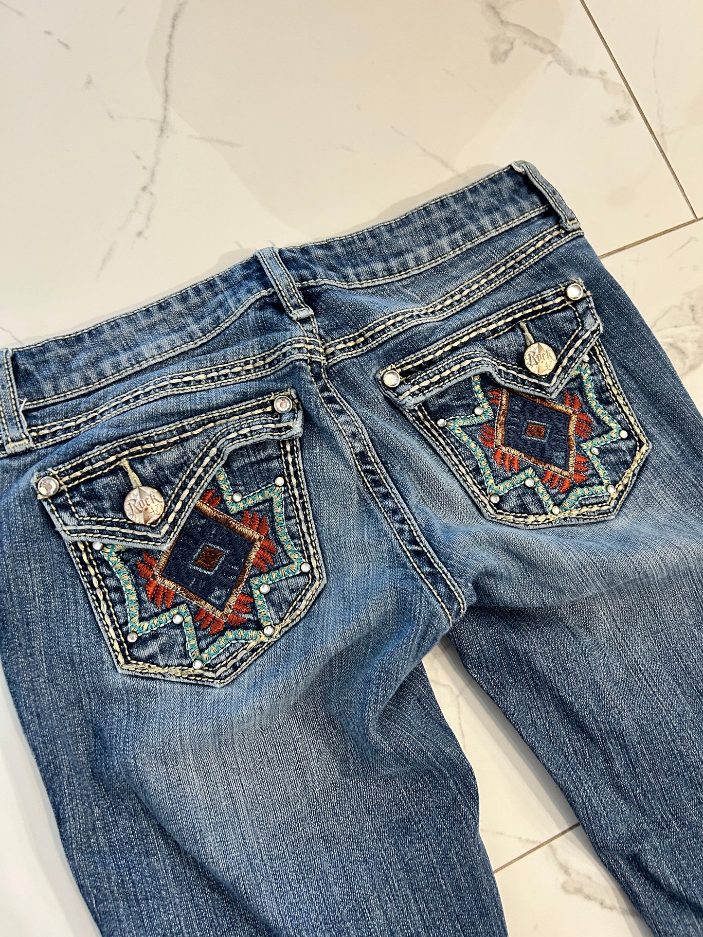 Rock 47 Western Ultra Low Rise Jeans (5)