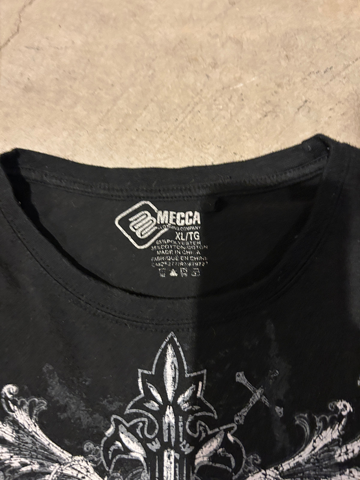Y2K Black Mecca Skull Tee (XL)