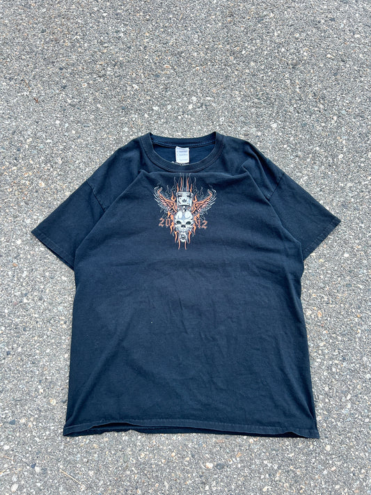 2012 Sturgis Vernon Piston Skull Tee (L)