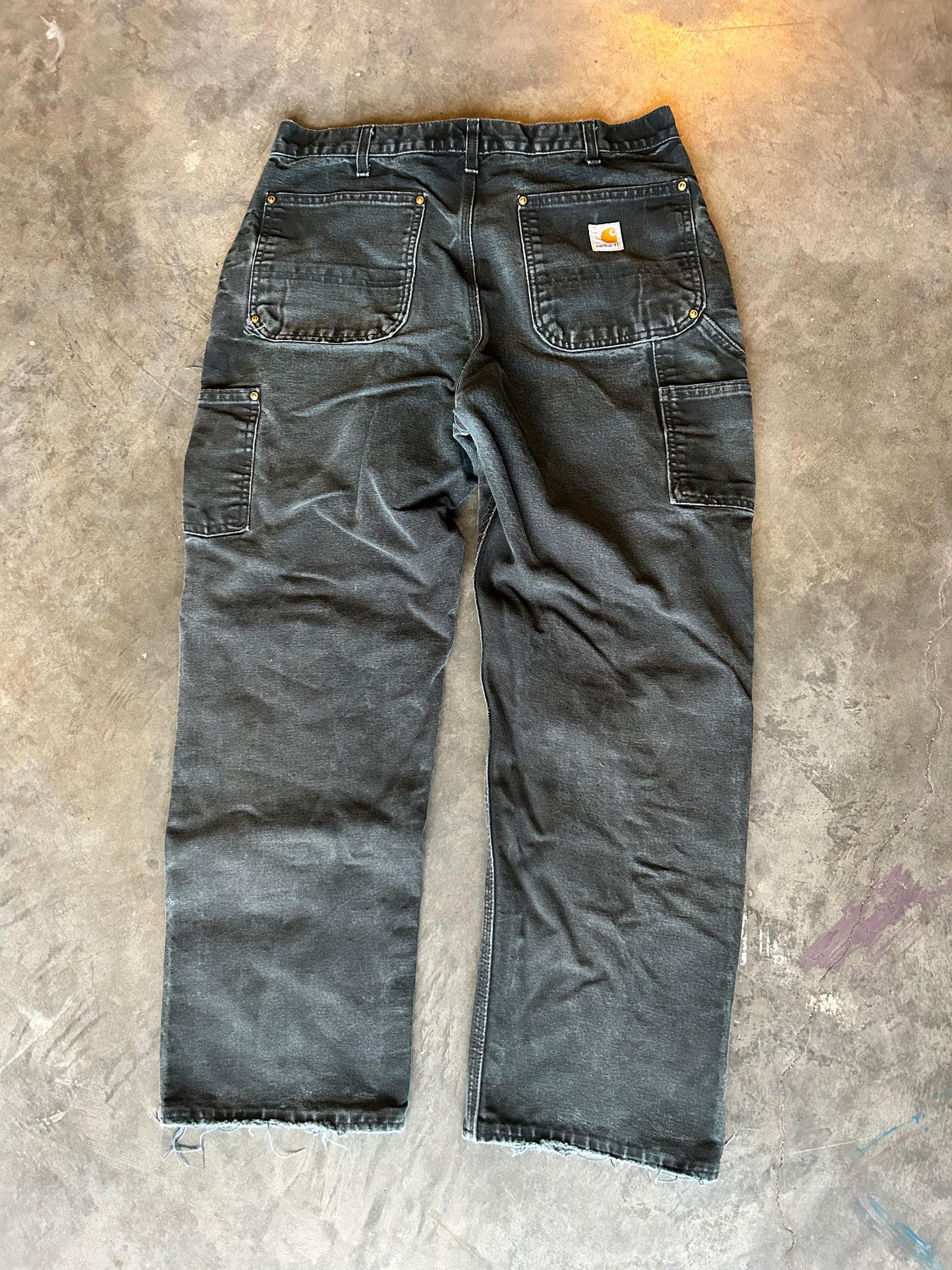 Vintage Carhartt Black Double Knee Pants (34x32)