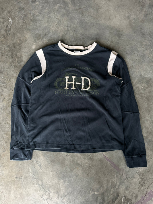 Harley Stitched Logo LS Shirt (L)