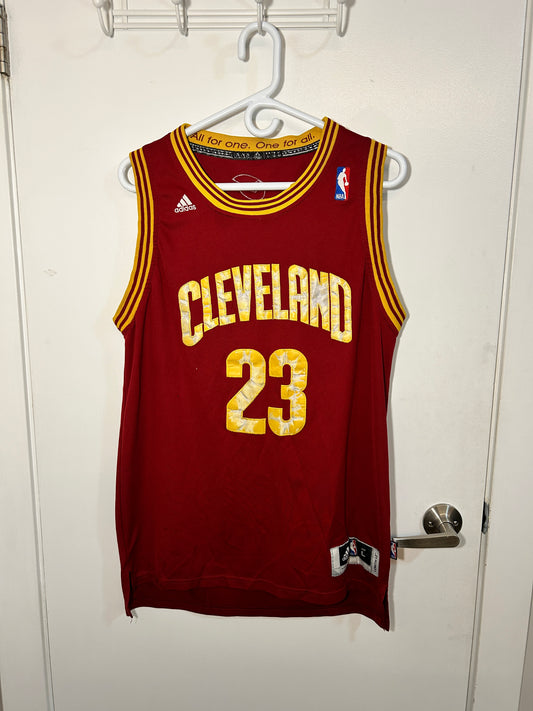 Adidas Lebron Red Cavs Jersey (L)