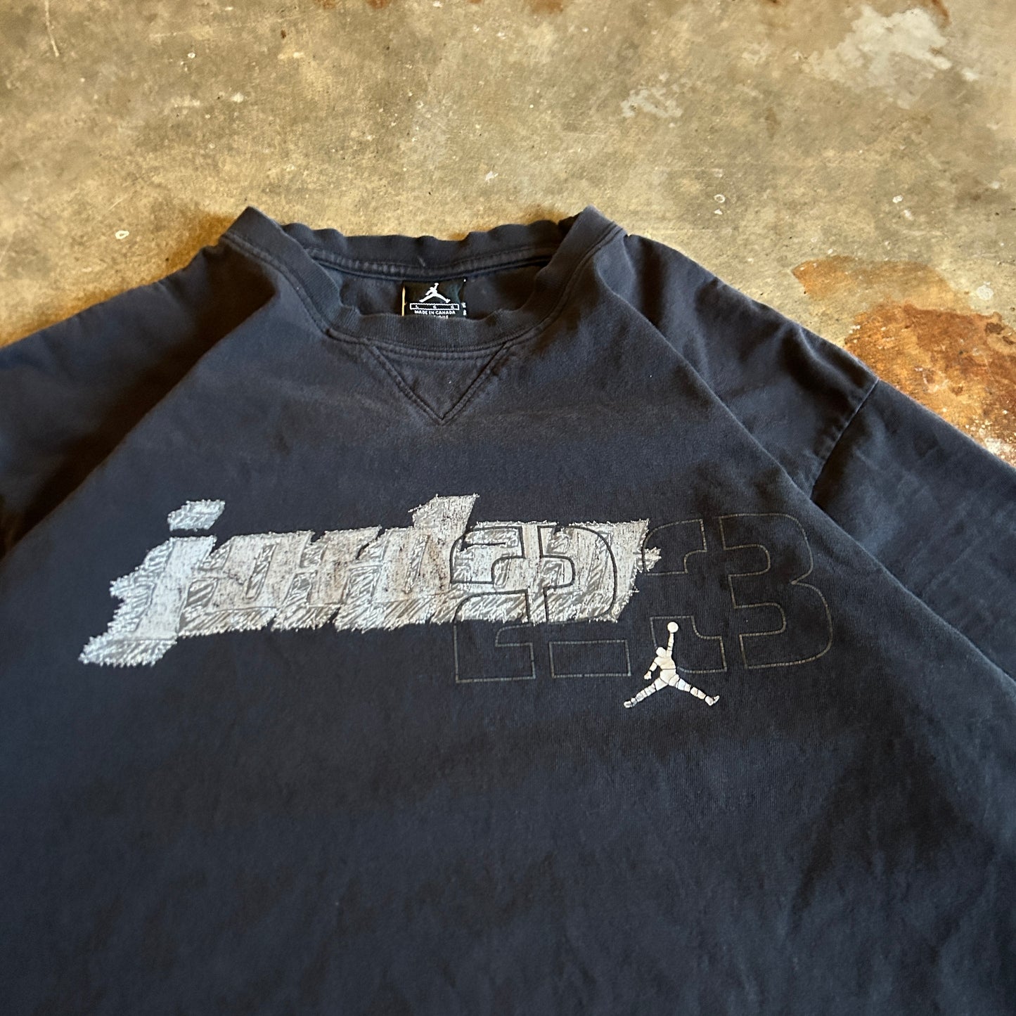 Y2K Air Jordan Spell-out Tee (L)