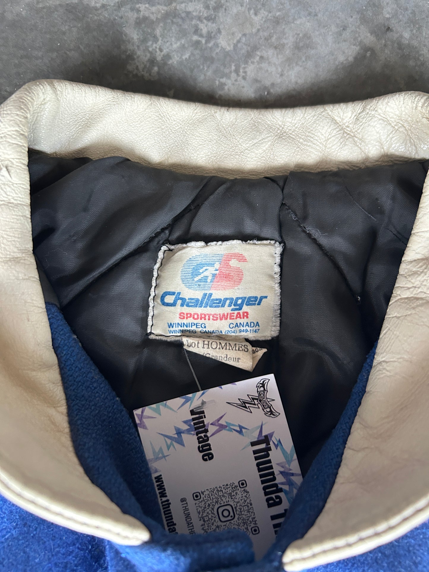 Vintage 1989 St. Mary’s Sharks Varsity Jacket (M)