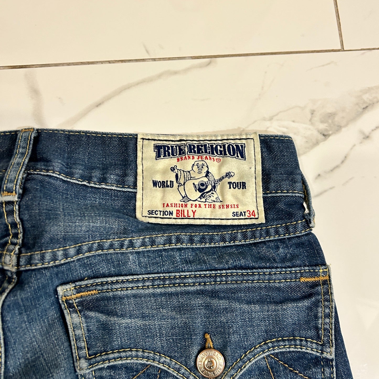 Vintage Dark Wash True Religion Jeans (29x30)