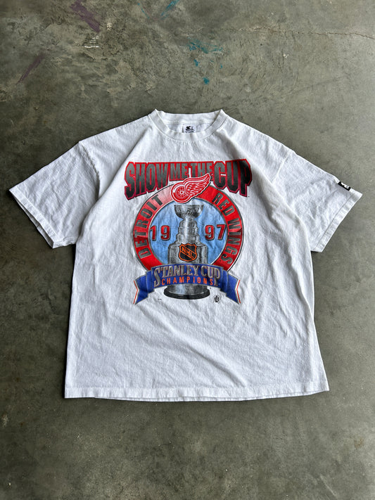 Vintage 1997 Stanley Cup Champs Detroit Redwings Tee (XL)