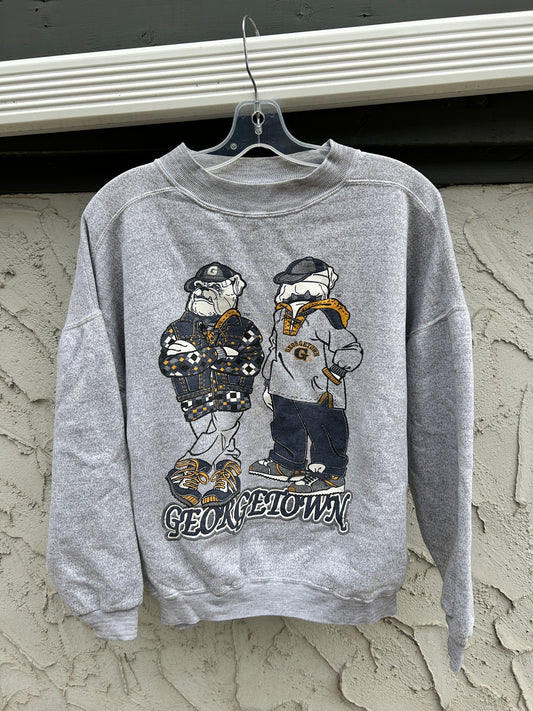 Vintage Georgetown Hoyas Double Sided Crewneck (L)