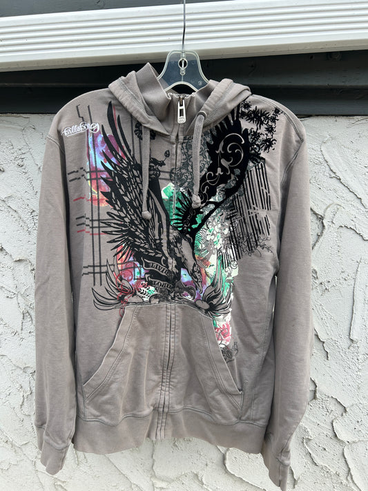 Y2K Billabong Zip Hoodie (L)