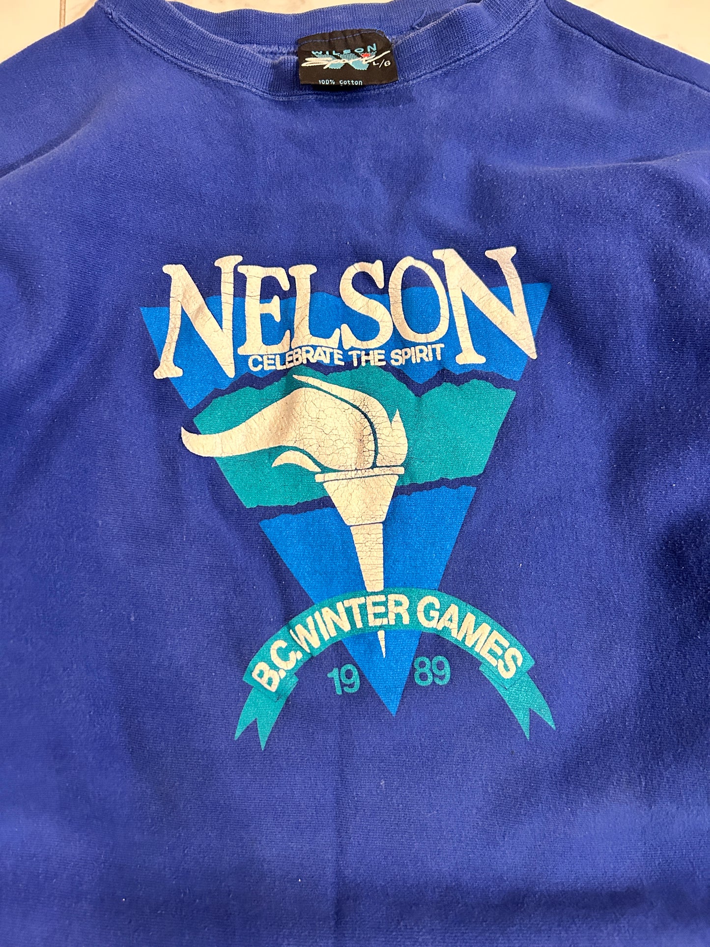 Vintage 1989 Nelson Winter Games Crewneck (L)