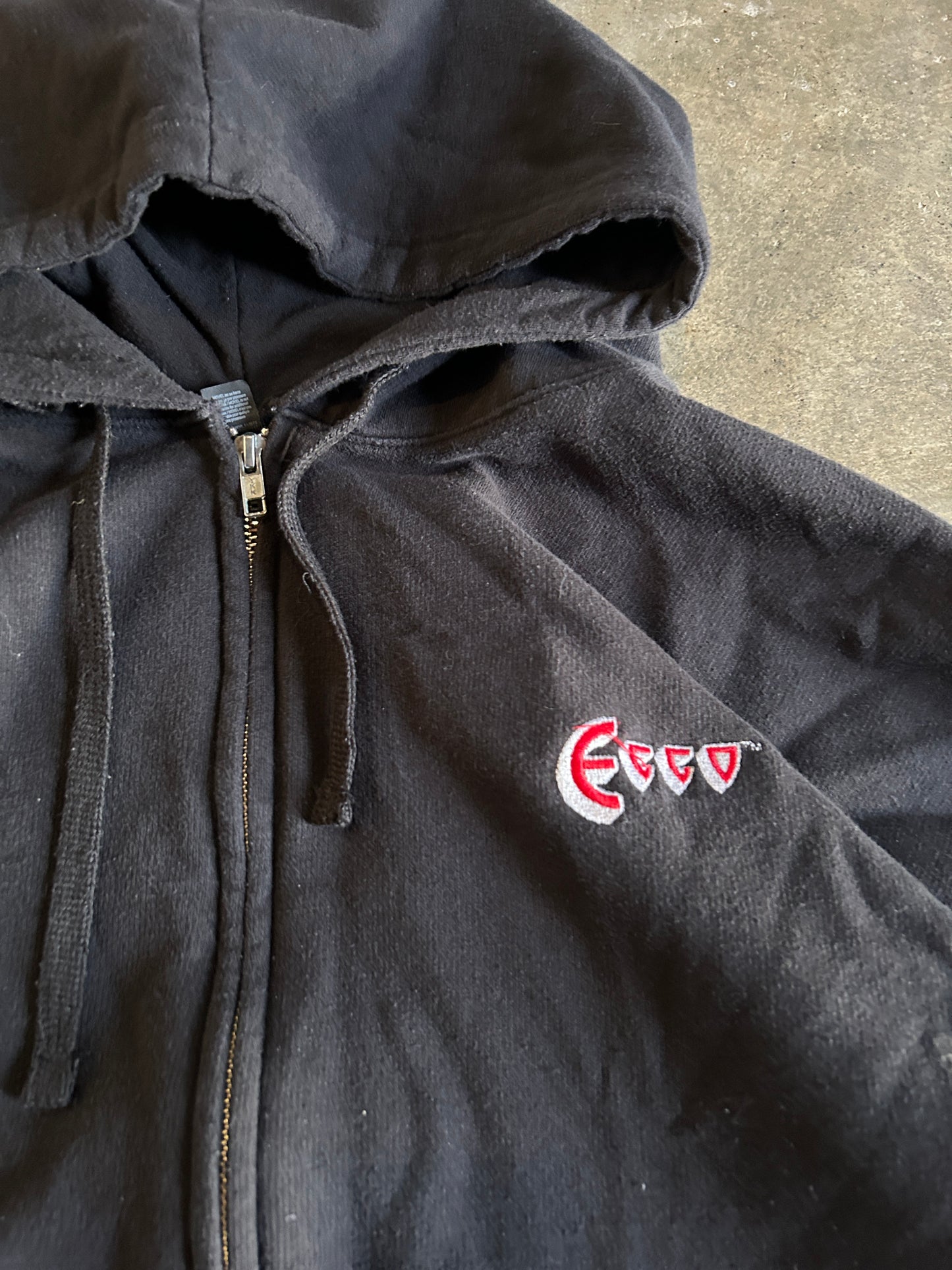 Black Ecco Zip Hoodie (2XL)