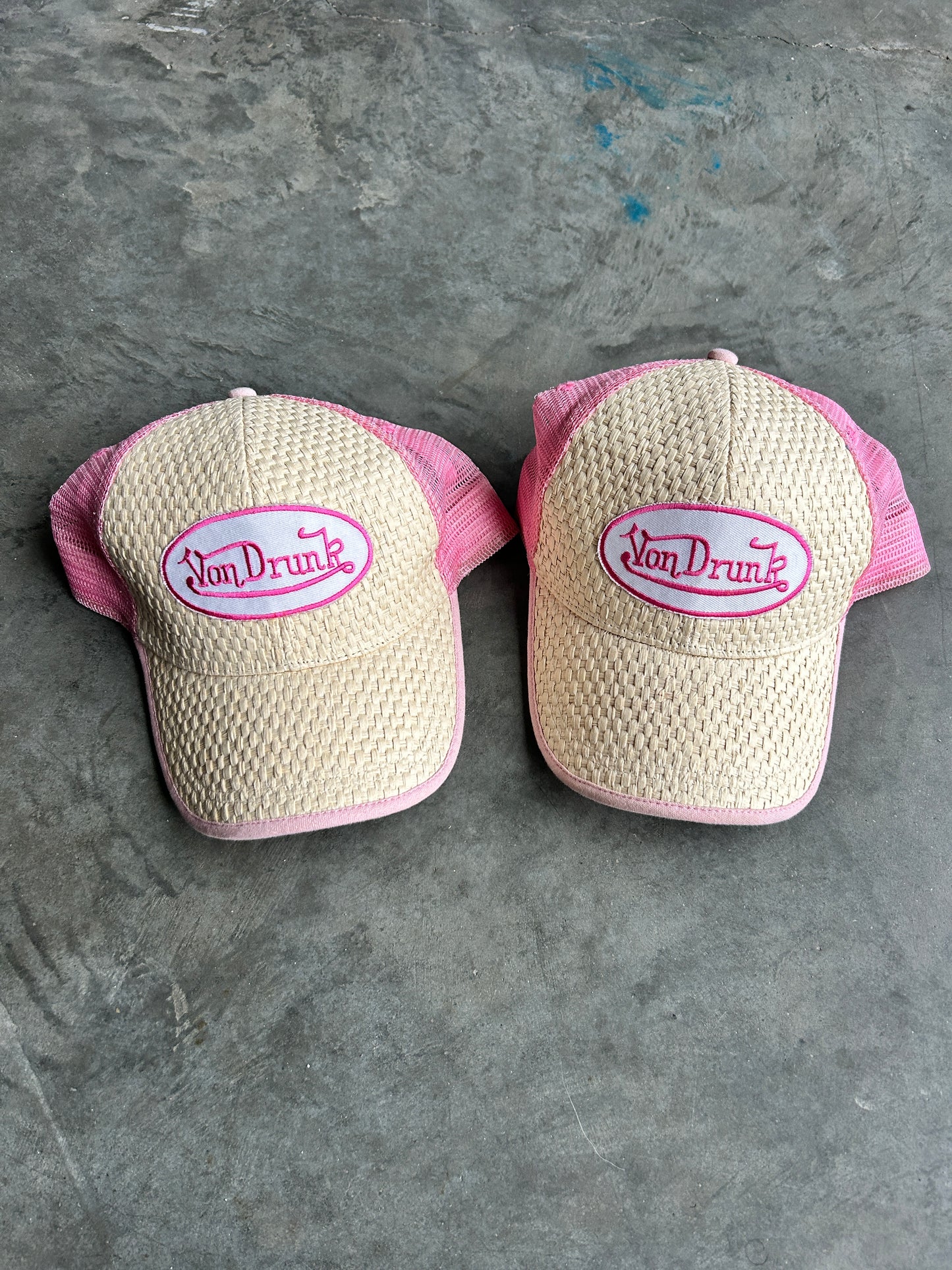 Pair of Von Dutch Parody Hats