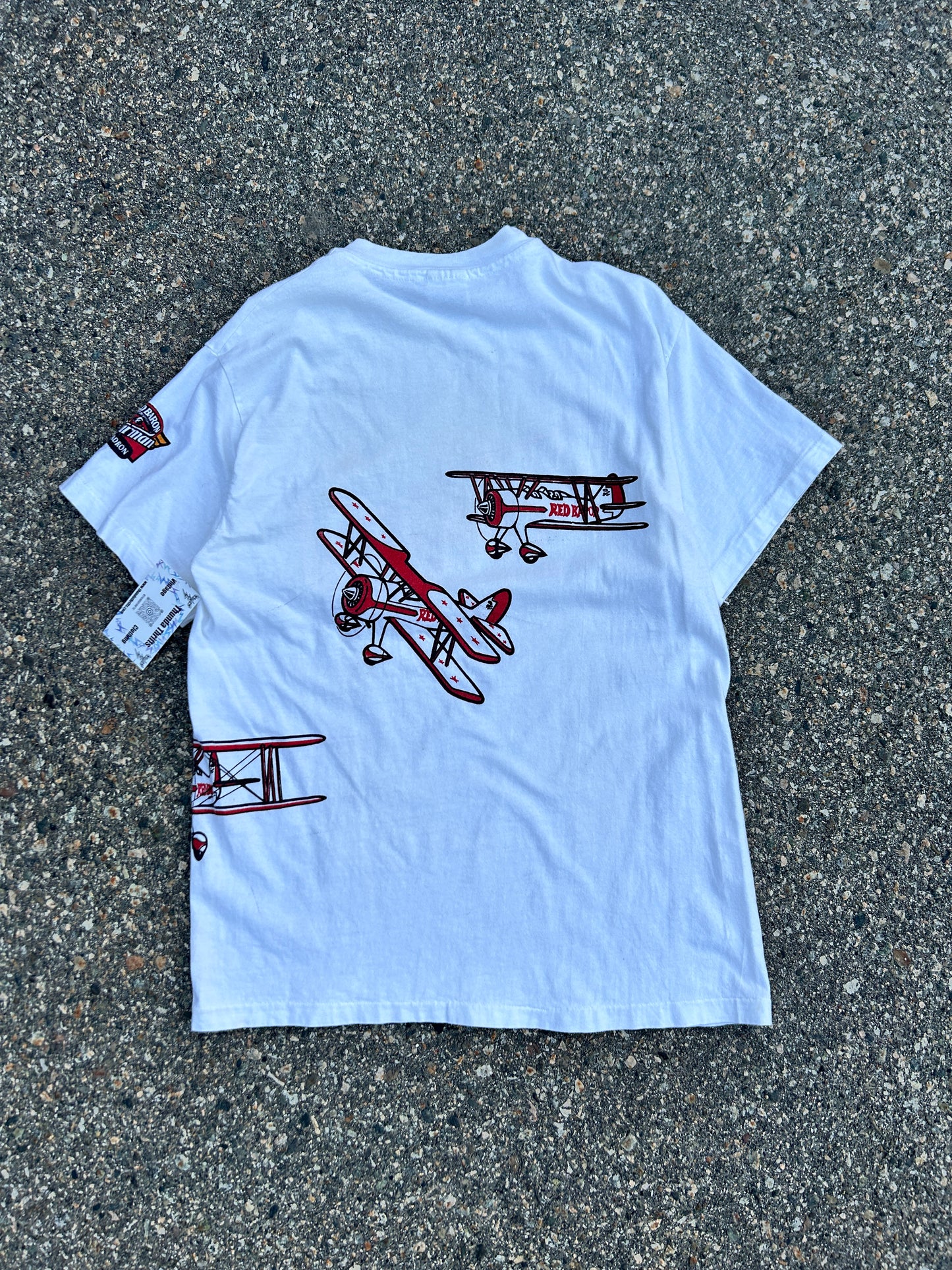 Vintage Single Stitch Red Baron Airplane Tee (M)